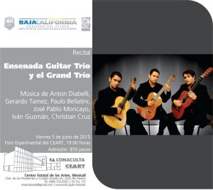 CEART Mexicali Ensenada Guitar Trio web invitacion