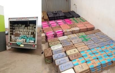 Aseguran camión cargado con más de tres toneladas de diversos tipos de droga