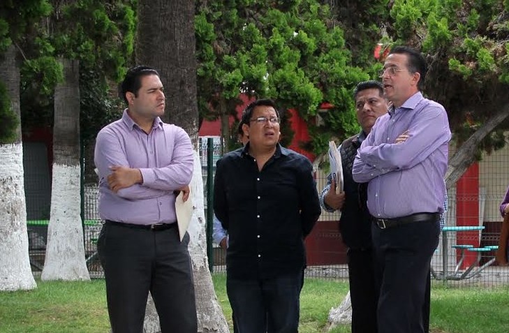 El alcalde Jorge Astiazarán supervisó obras en unidades deportivas