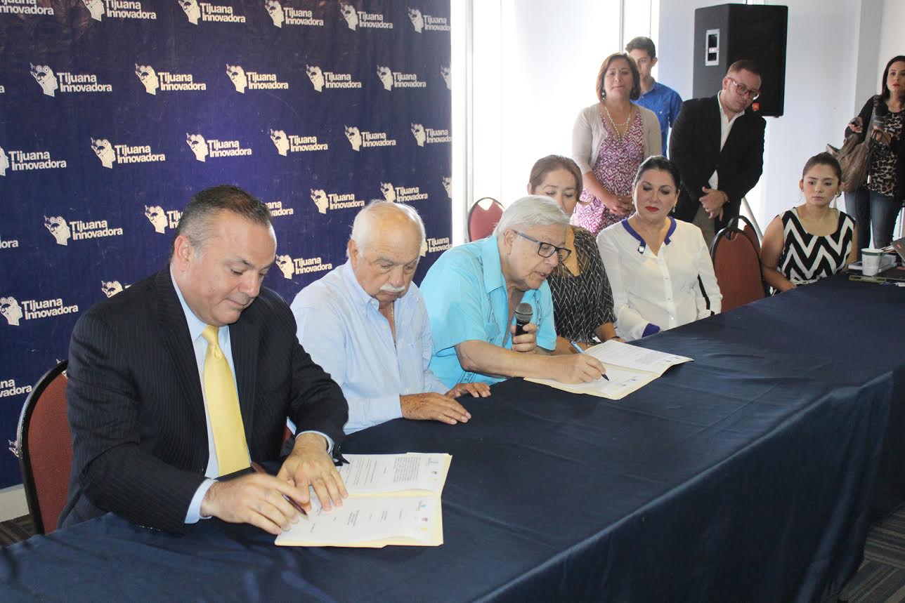 Firman directivos de Tijuana Innovadora y Cotuco convenio para promoción de la ciudad