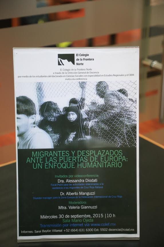 Imparten conferencia “Migrantes y desplazados ante las puertas de Europa: un enfoque humanitario”