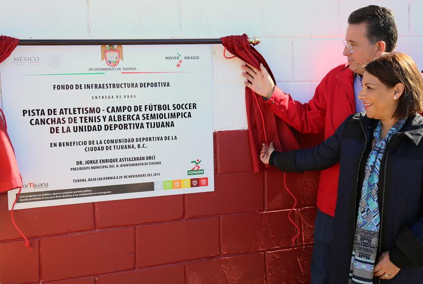 Inauguran las instalaciones de la Unidad Deportiva La Mesa