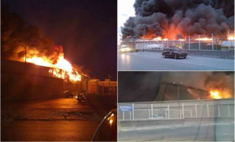 Incendio consume Walmart en Reynosa