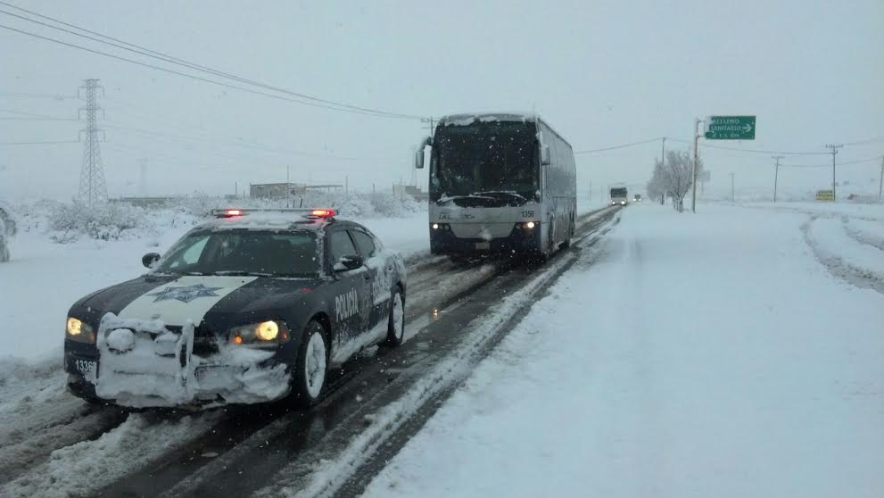 Policía Federal se mantiene en alerta ante condiciones de helada y nevadas