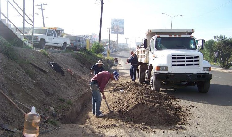 Realizan trabajos de limpieza en Delegación Plan Libertador en Rosarito