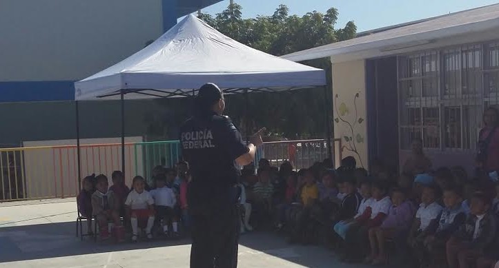 Policía Federal imparte pláticas en Jardín de Niños en Los Cabos