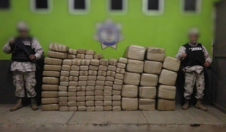 Asegura Ejército Mexicano droga