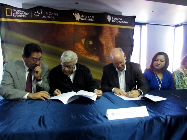 Firman convenio de colaboración Tijuana Innovadora y National Geographic Learning |Cengage Learning