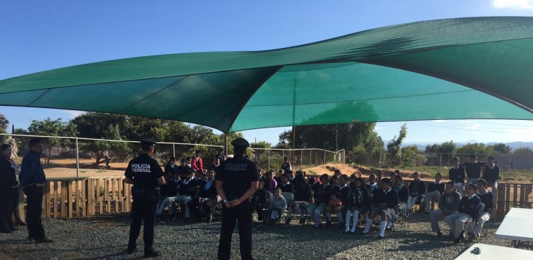 Policía Federal en San Quintín BC imparte pláticas sobre educación vial