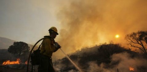 Controlan 26% de extenso incendio en California; hay 15 mil hectáreas destruidas