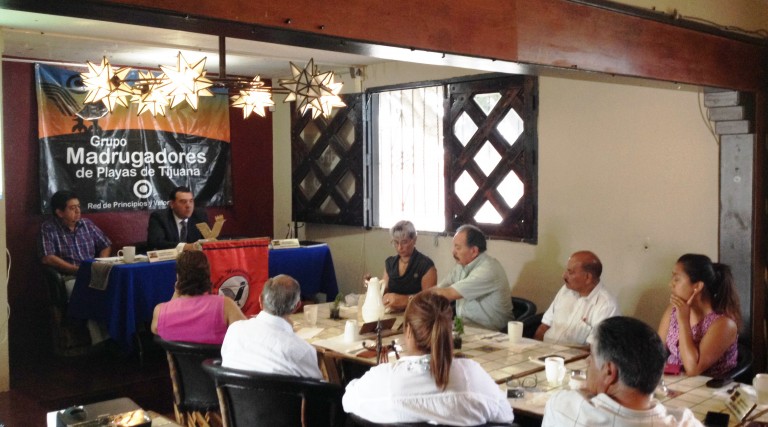 Asiste Delegado del SEE a reunión del Grupo Madrugadores de Playas de Tijuana