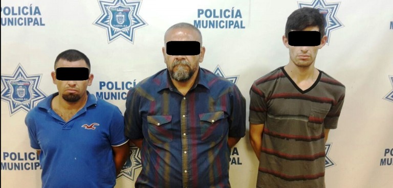 Capturó la Policía Municipal a tres probables sicarios de “El Puma”, ligados con varios homicidio