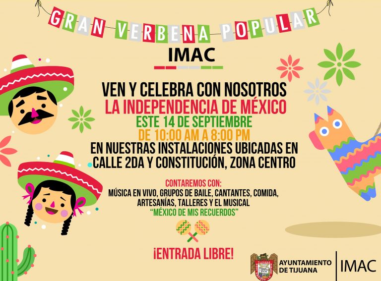 Gobierno Municipal invita a la Ciudadanía a la gran verbena popular en el IMAC