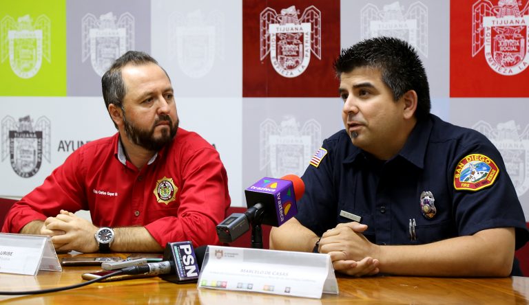 Bomberos de Tijuana y San Diego realizarán ejercicio binacional contra incendios de gran altura
