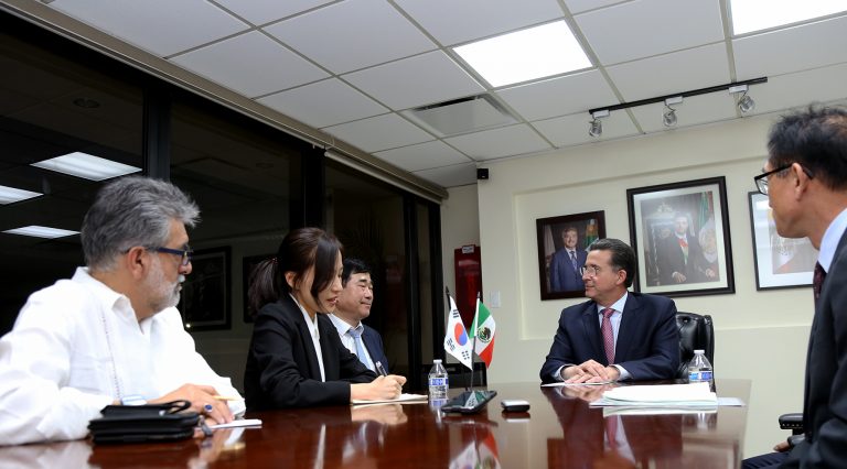 Jorge Astiazarán recibe visita de Vice Alcalde de  la Ciudad de Busan, Corea del Sur, Jung Gyung-Jin