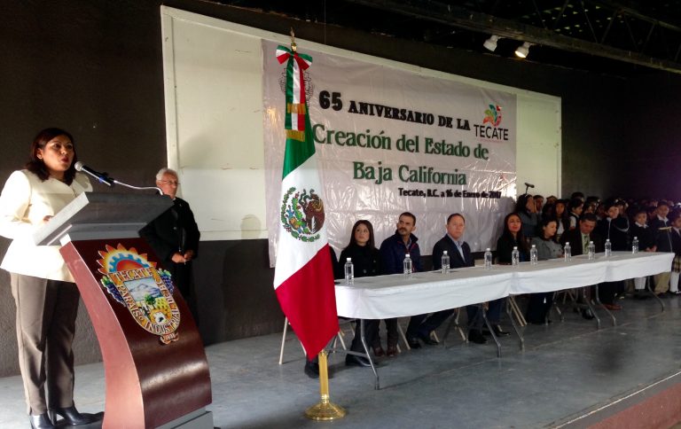 Conmemora XXII Ayuntamiento de Tecate 65 aniversario de la creación del Estado de Baja California