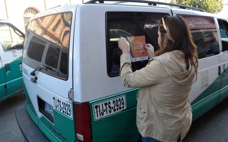 Continúa la campaña “Tijuana segura para las mujeres” con transportistas locales