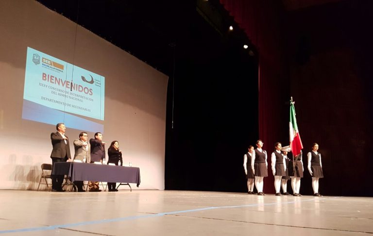 Secundarias de Tijuana concursan en interpretación de Himno Nacional Mexicano