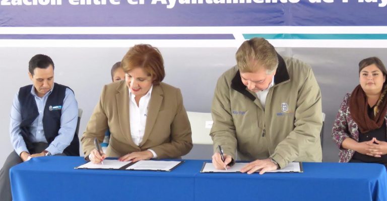 Presidenta Mirna Rincón y Gobernador Francisco Vega signan convenio para ejecución de obras