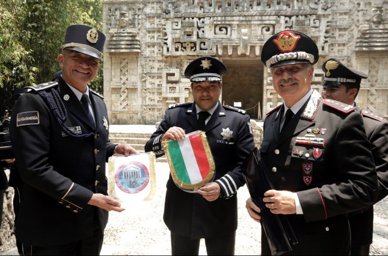 Policía Federal y el INAH suman esfuerzos con el Arma de Carabineros de Italia