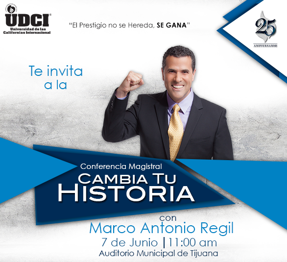 Presentará Marco Antonio Regil conferencia “Cambia Tu Historia”