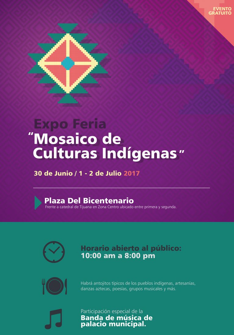 Invitan Expo Feria “Mosaico de Culturas Indígenas 2017”