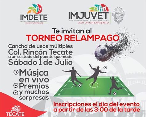 Imdete abre convocatoria para torneo de fútbol en el Rincón Tecate