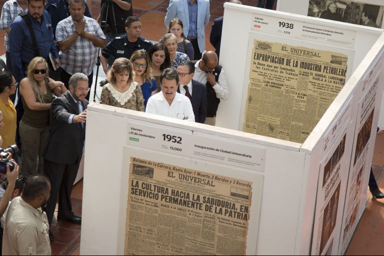 El Universal expone en Palacio Municipal  100 años en la vida de México