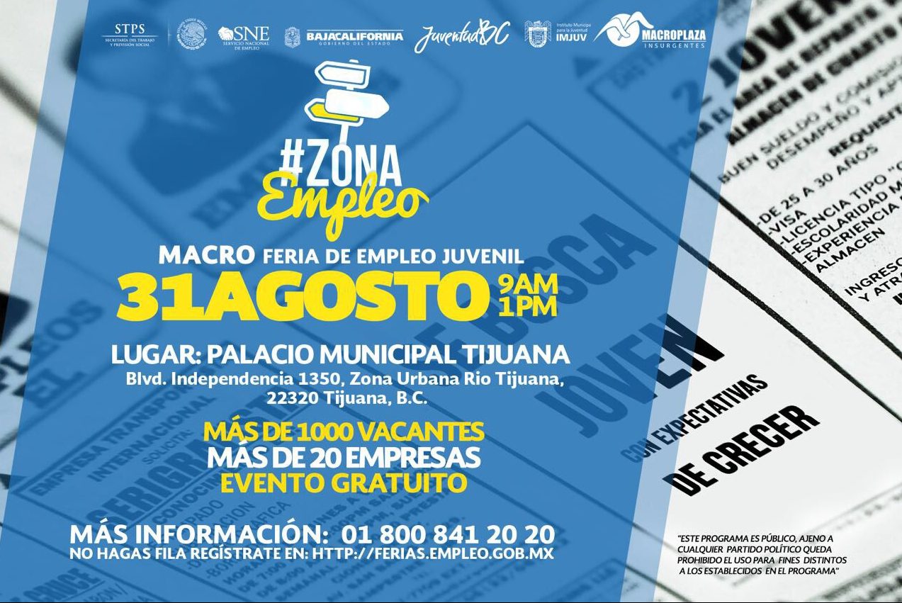 Invitan a “Macro Feria Juvenil Zona Empleo 2017”