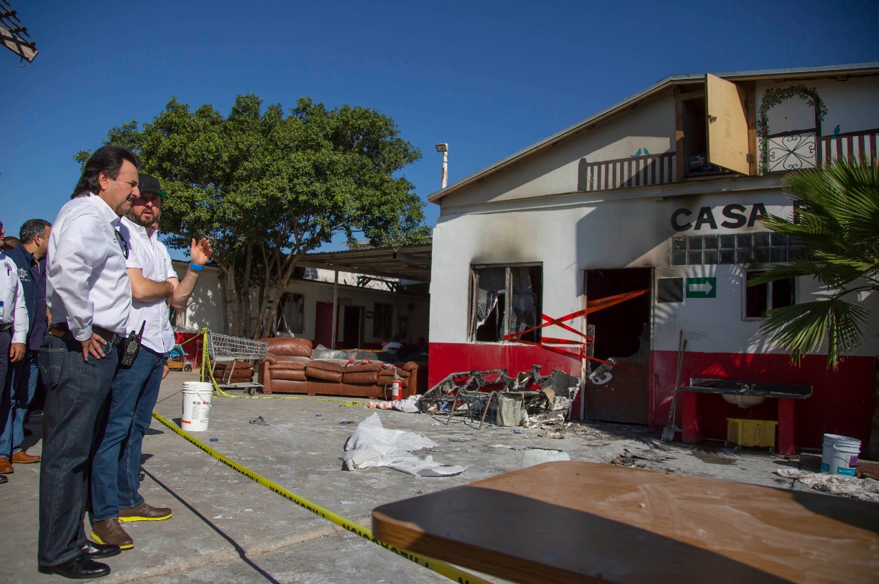 Alcalde Gastélum se solidariza con afectados por incendio en asilo