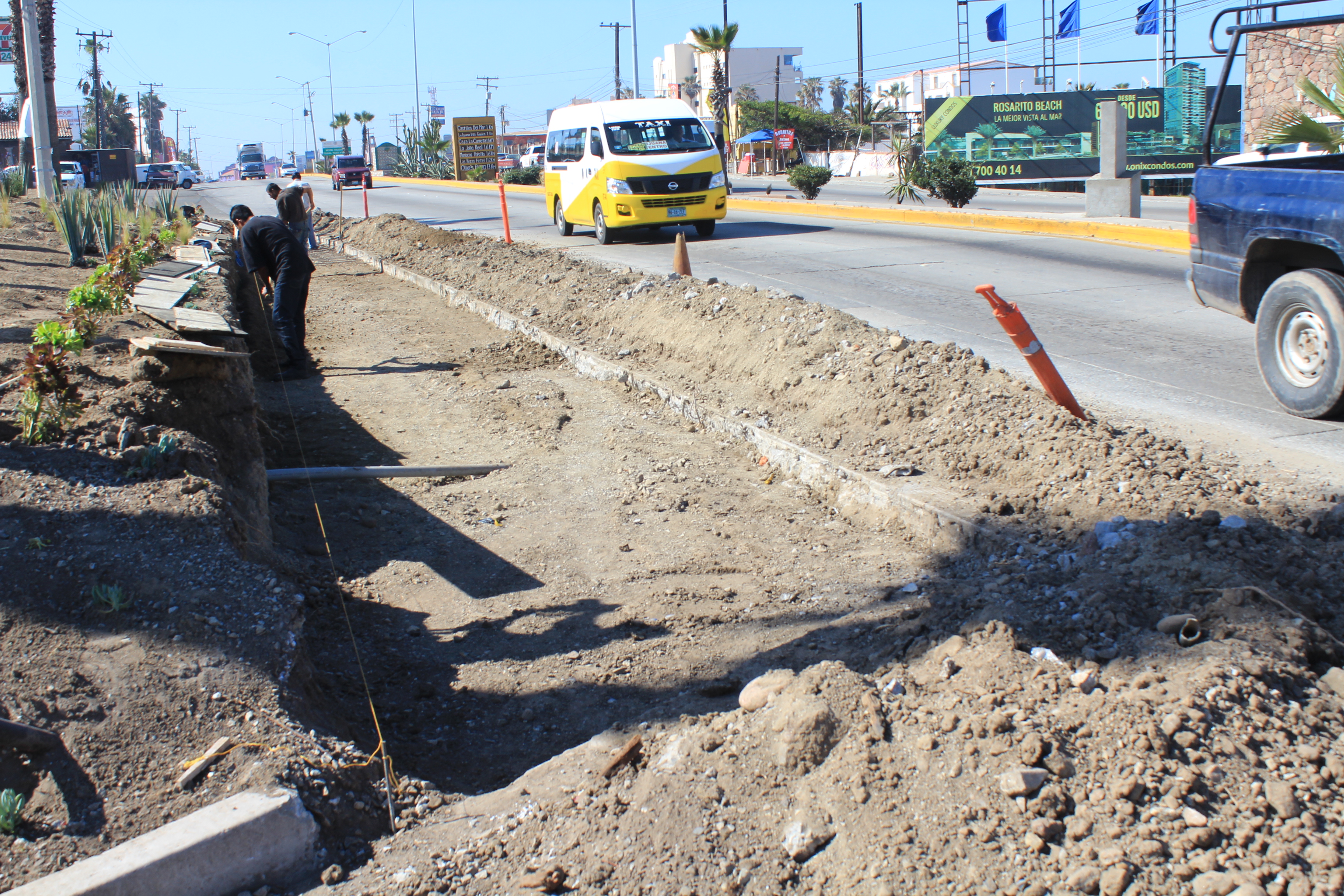 Exhorta Municipio a conducir con precaución sobre el bulevar Popotla por obra en ejecución