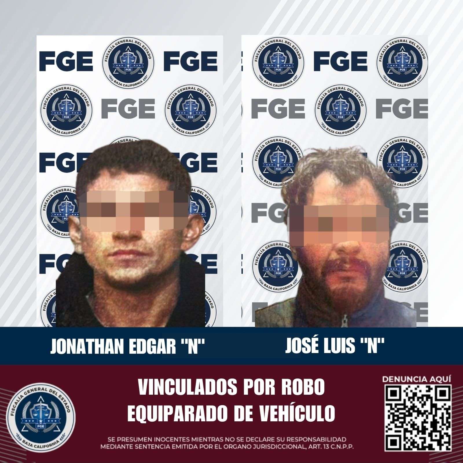 VINCULADOS A PROCESO POR ROBO DE VEHÍCULOS