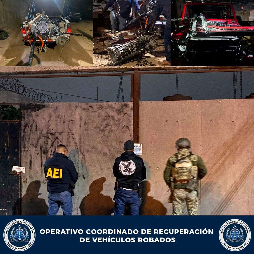 COORDINACIÓN PERMITE LA RECUPERACIÓN DE VEHICULOS ROBADOS