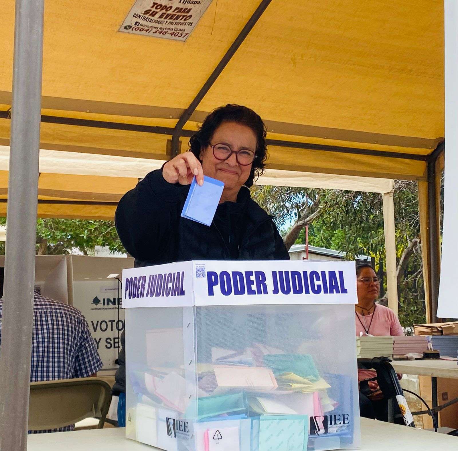 Alcaldesa Rocio Adame Muñoz acude a votar en la Elección del Poder Judicial
