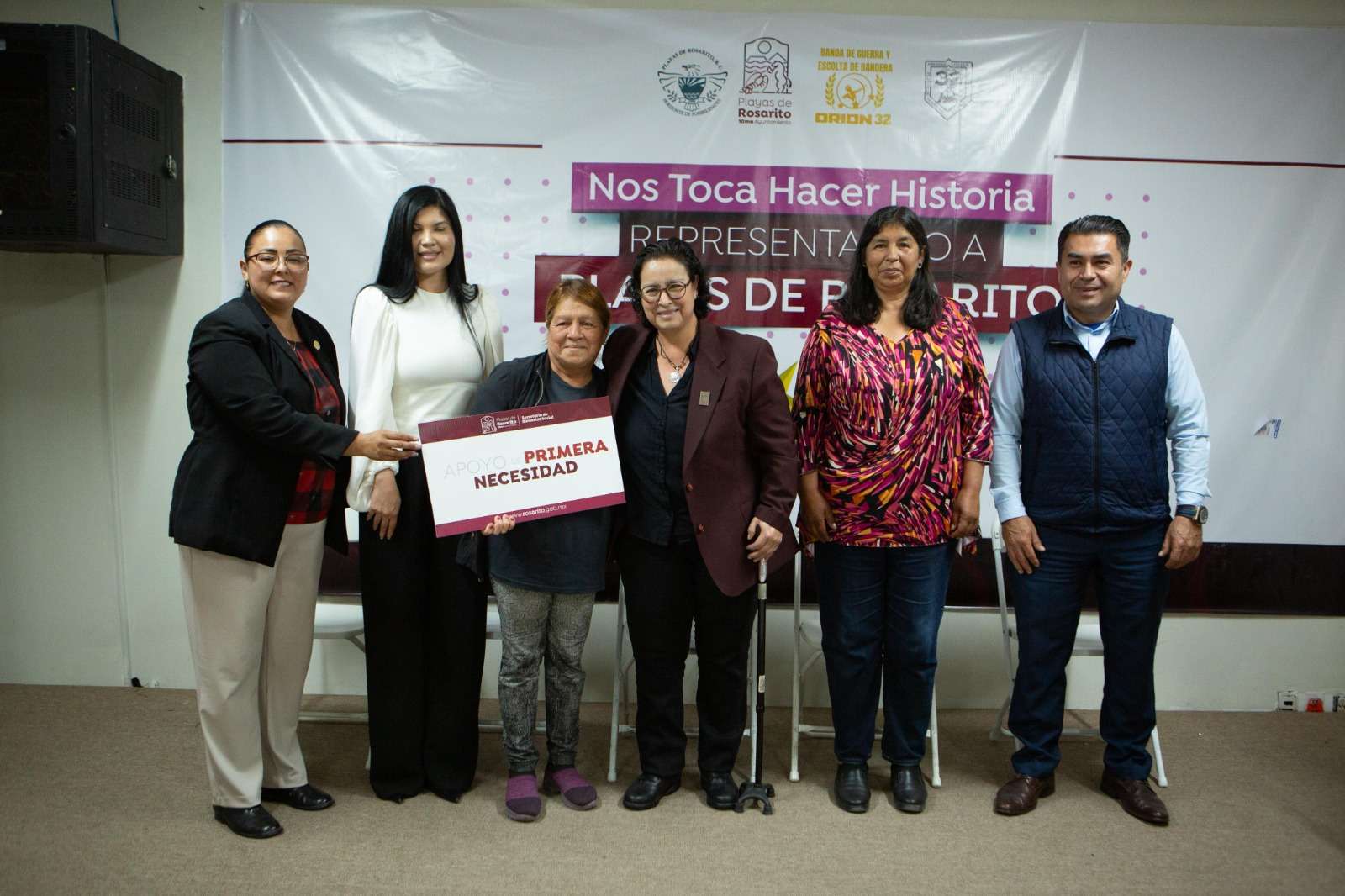 Rocio Adame entrega apoyos a 46 familias rosaritenses