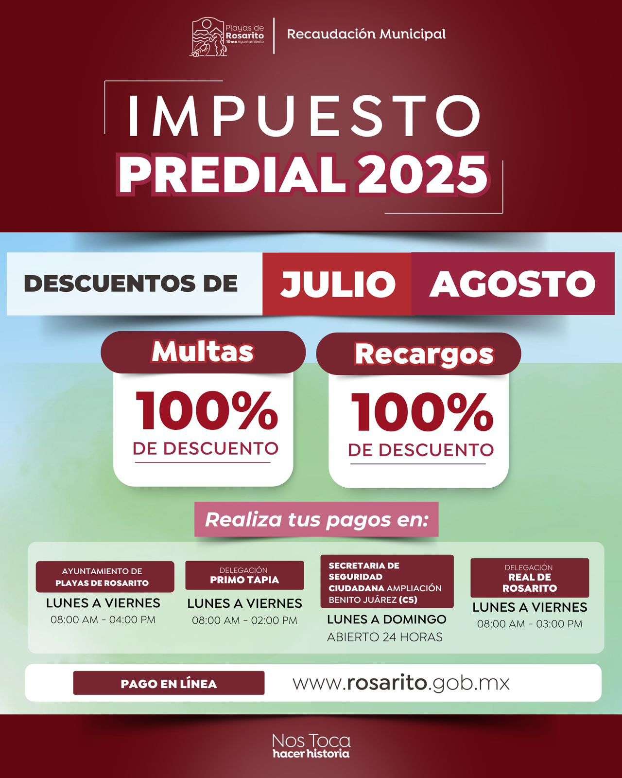 Descuentos en multas y recargos del predial