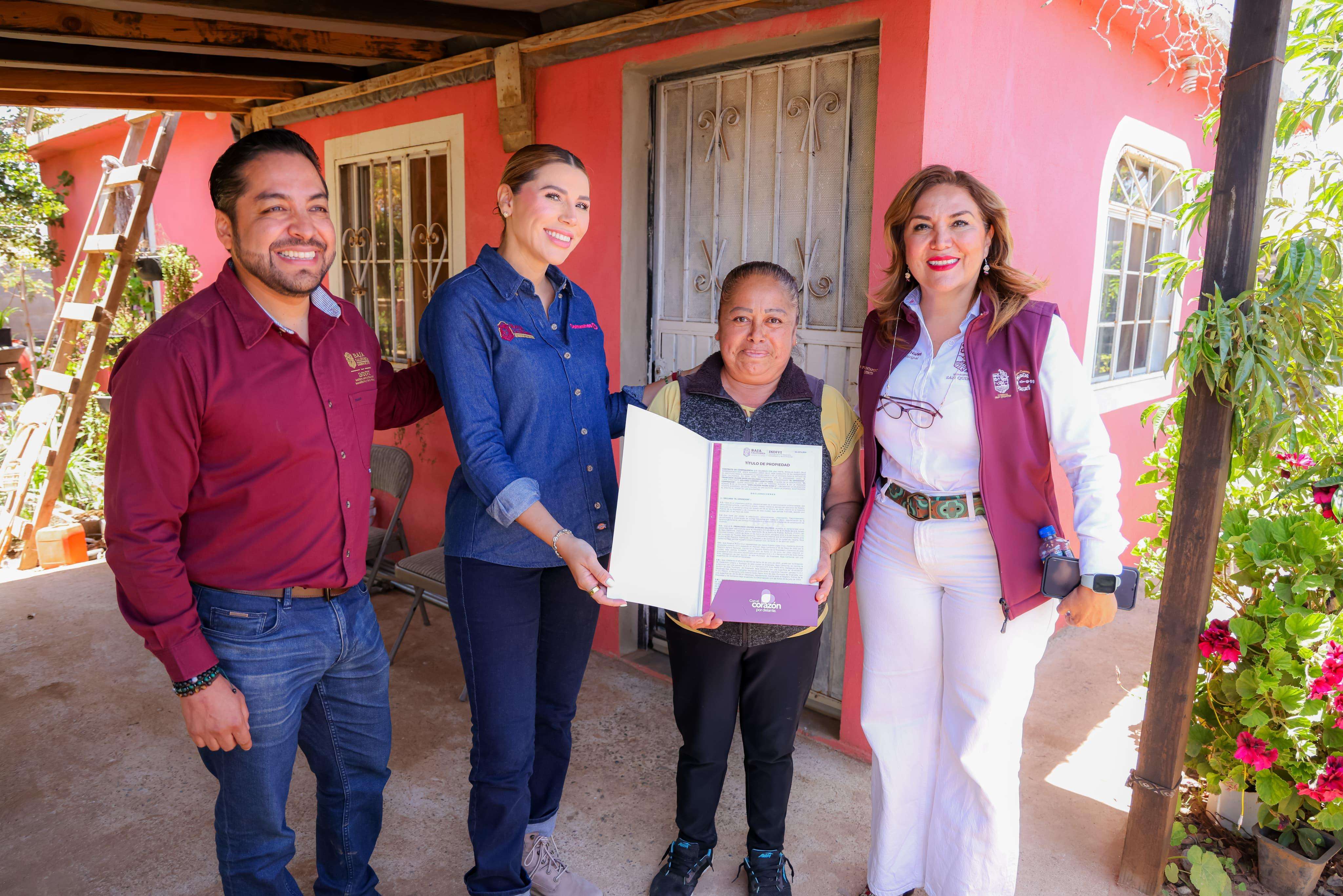BENEFICIA “CORAZONES” CON TÍTULOS DE VIVIENDA EN SAN QUINTÍN