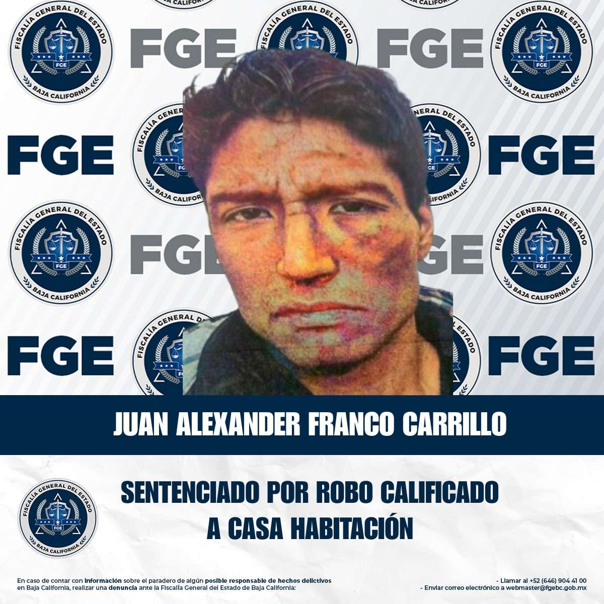SENTENCIADO POR ROBO CALIFICADO