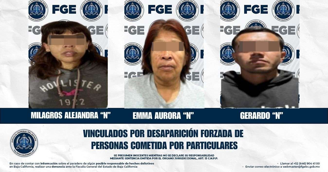 LES DIERON PRISIÓN PREVENTIVA POR DESAPARICIÓN FORZADA
