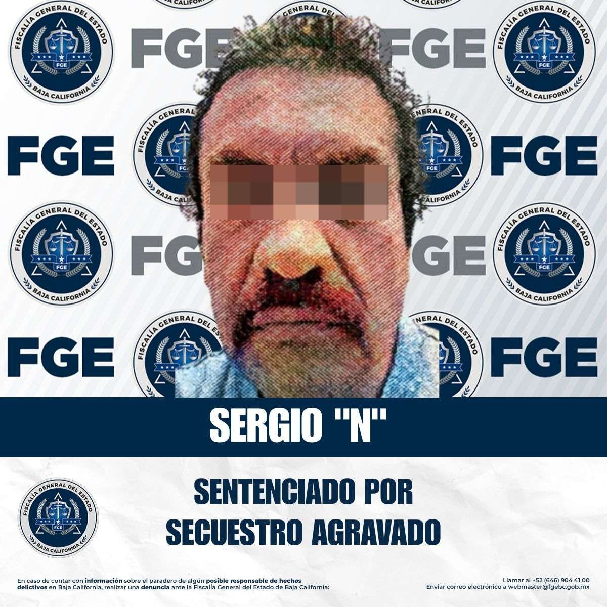 DICTAN 50 AÑOS DE PRISIÓN POR SECUESTRO AGRAVADO