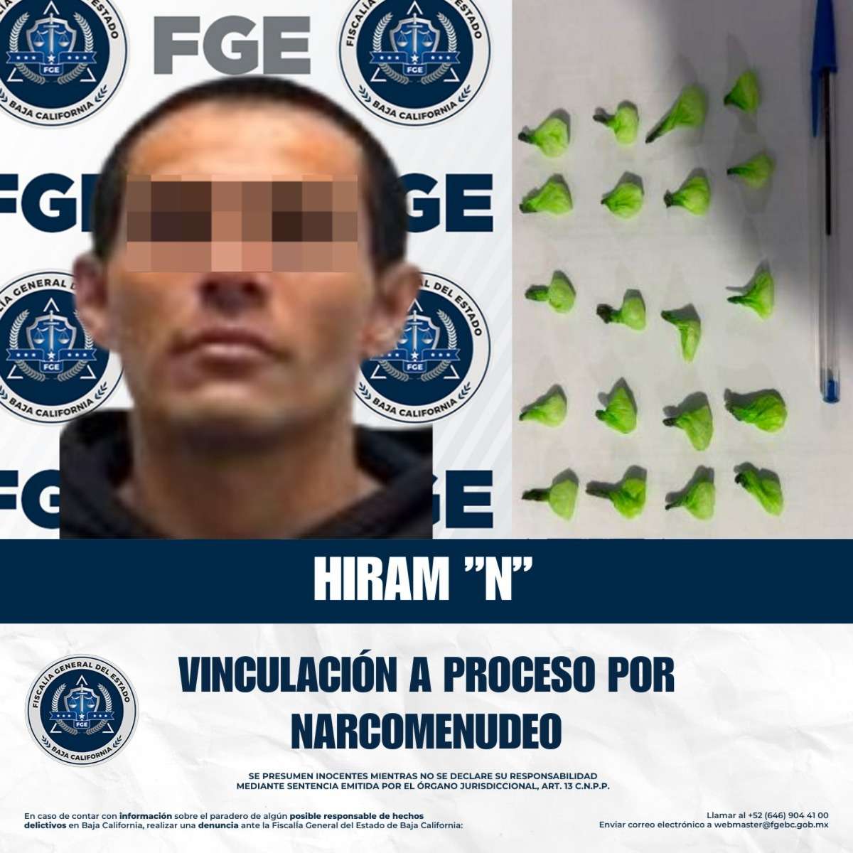 VINCULADO A PROCESO ACUSADO DE DELITOS CONTRA LA SALUD