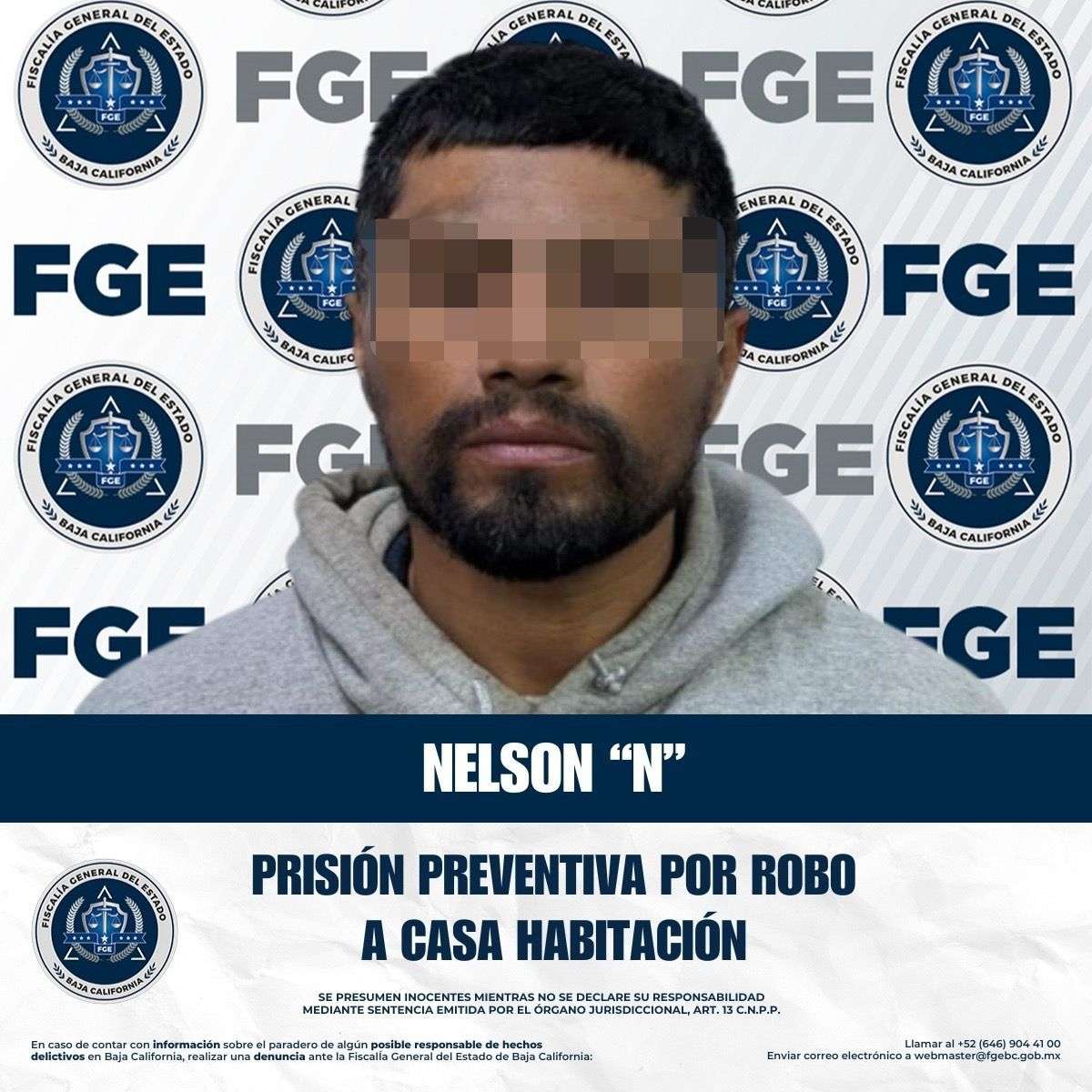 PRISIÓN PREVENTIVA POR ROBO CALIFICADO A CASA HABITACIÓN