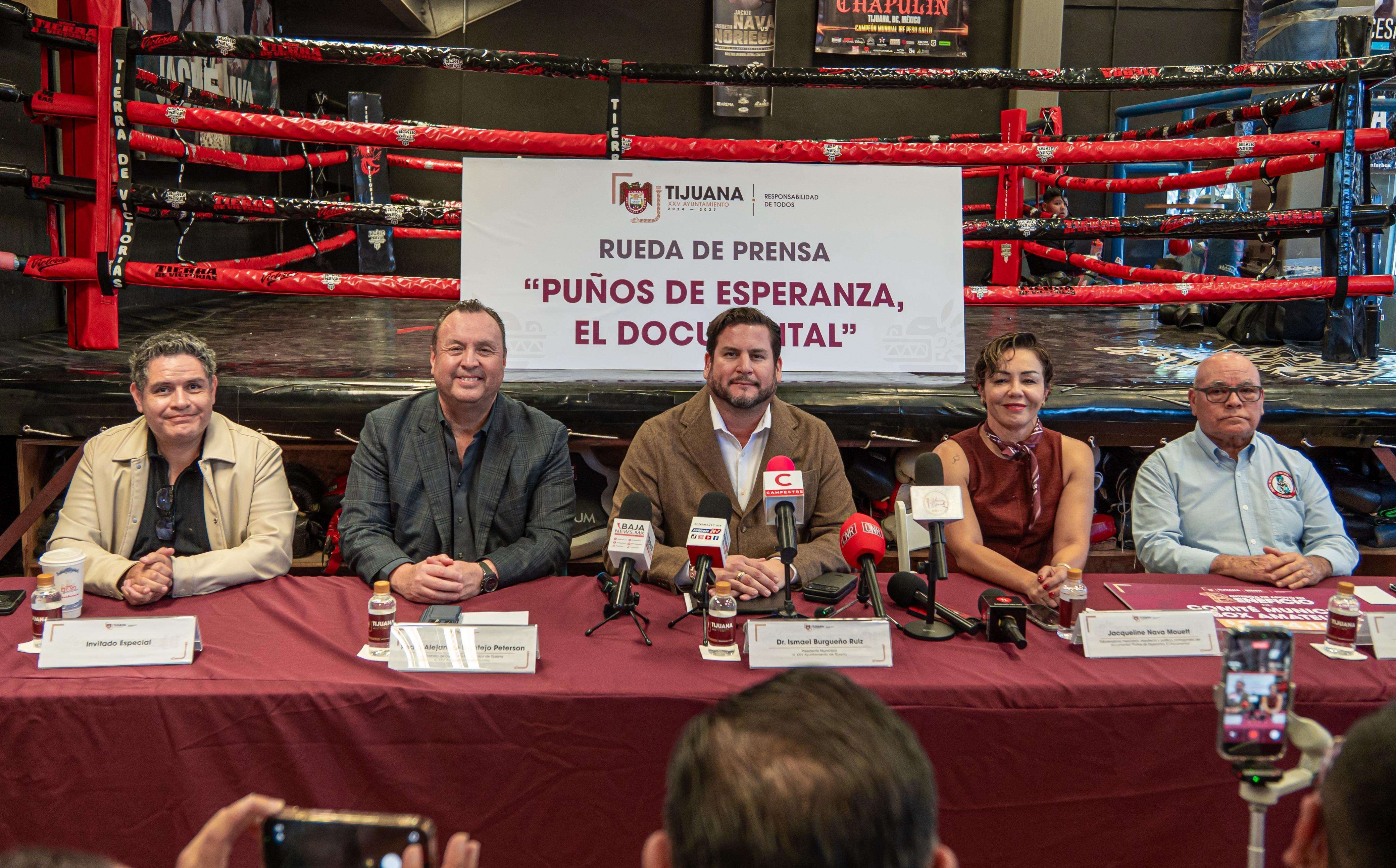 Presenta Ismael Burgueño proyecto para el documental ‘Puños de Esperanza’